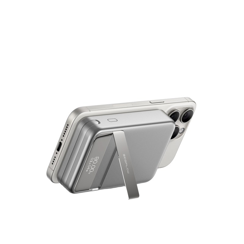 Carica immagine in Galleria Viewer, Power bank magnetico EcoFlow RAPID 10000 mAh grigio (Qi2 MagSafe)