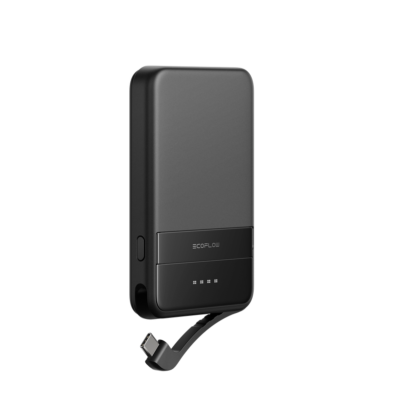 Chargez l'image dans la visionneuse de la galerie, Banque d'alimentation magnétique EcoFlow RAPID 5000 mAh Noir (Qi2 MagSafe)