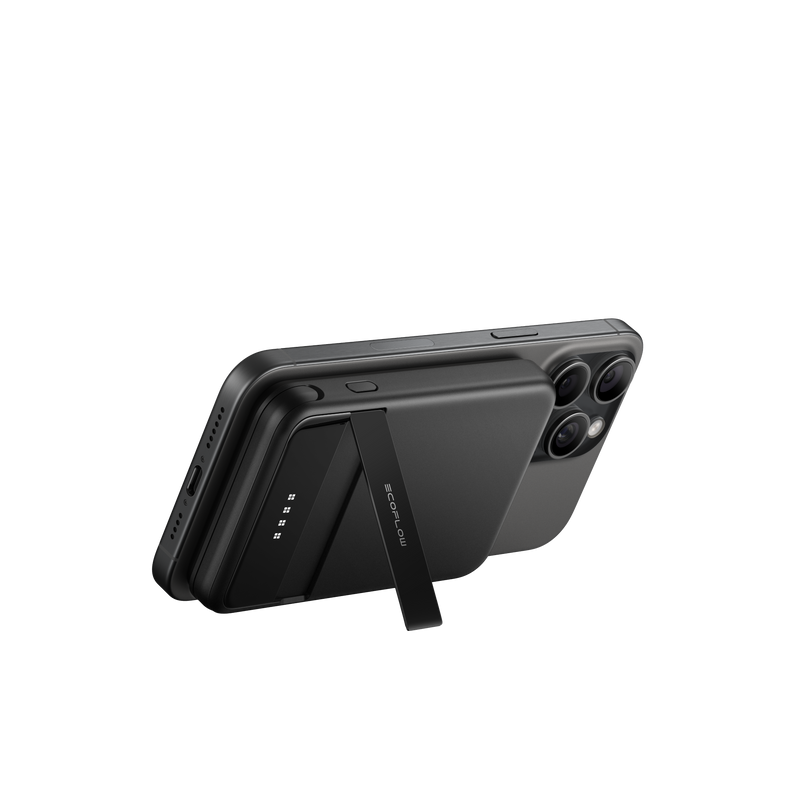 Chargez l'image dans la visionneuse de la galerie, Banque d'alimentation magnétique EcoFlow RAPID 5000 mAh Noir (Qi2 MagSafe)