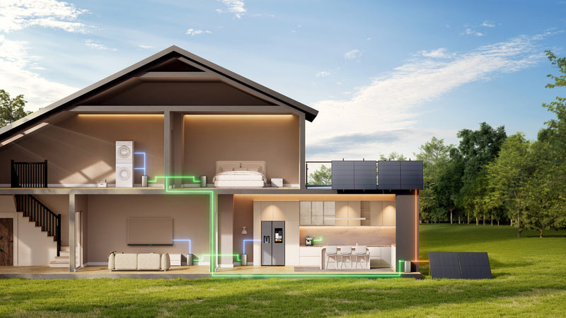 Laden Sie das Bild in Galerie - Viewer, EcoFlow STREAM Ultra Solarbatterie 600 W CH-Version | 1200 W AC Ausgang | 4 MPPT Solareingang