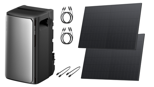 EcoFlow Balkonkraftwerk Set | STREAM Max Solarbatterie (1.92 kWh) / 600 W CH-Version | 1200 W AC Ausgang | 2 MPPT