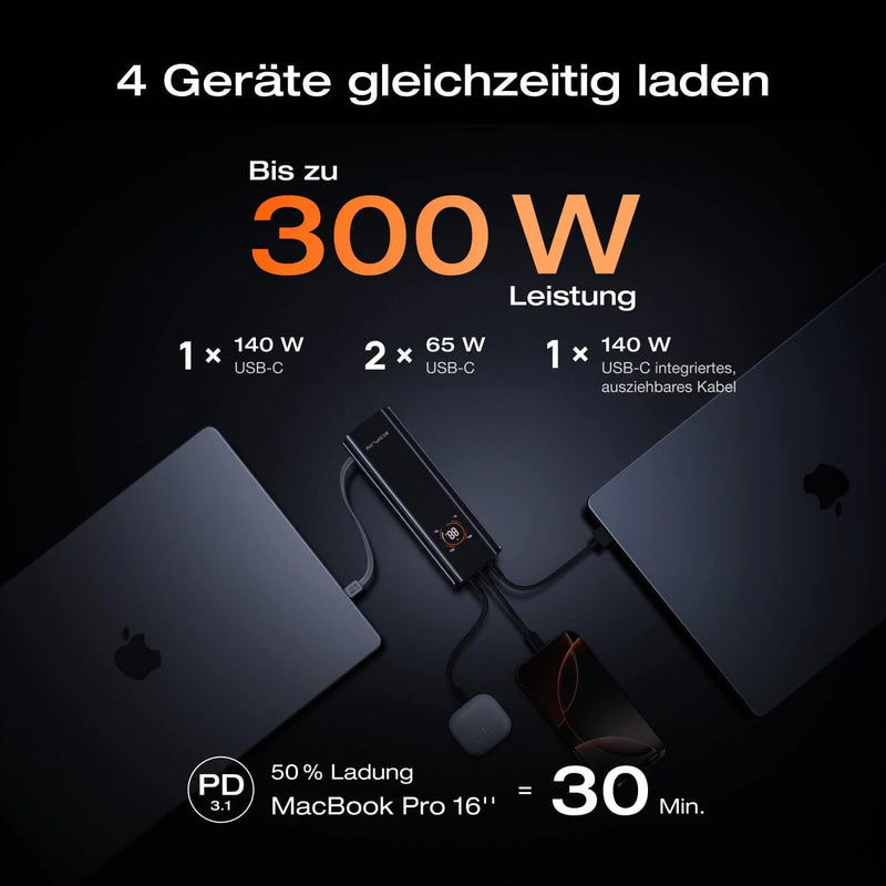 Laden Sie das Bild in Galerie - Viewer, EcoFlow RAPID Pro Powerbank 27'650 mAh | 320 W laden, bis zu 300 W entladen | + ausziehbares 140 W USB-C Kabel
