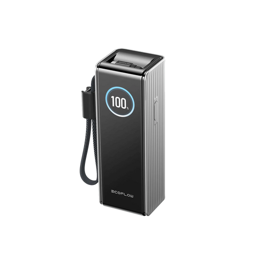 EcoFlow RAPID Powerbank 25'000 mAh grau | 140 W laden, bis zu 170 W entladen | + ausziehbares 100 W USB-C Kabel