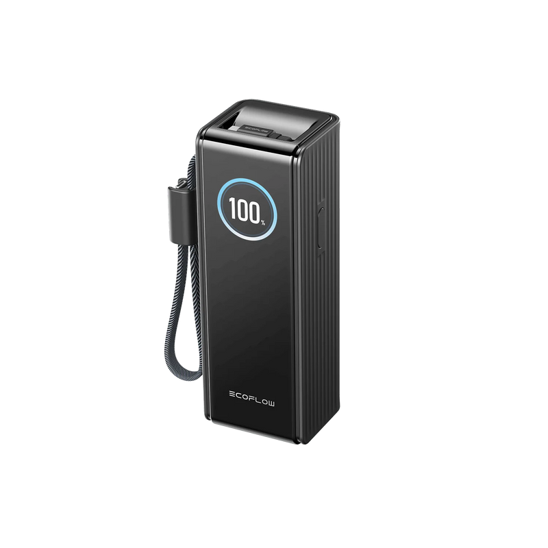 Laden Sie das Bild in Galerie - Viewer, EcoFlow RAPID Powerbank 25'000 mAh schwarz | 140 W laden, bis zu 170 W entladen | + ausziehbares 100 W USB-C Kabel
