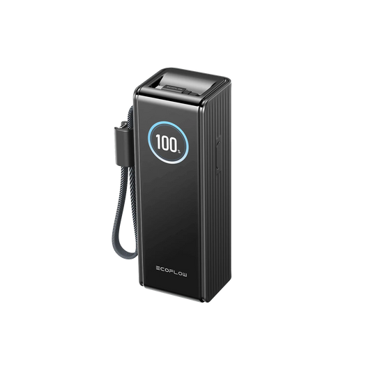 EcoFlow RAPID Powerbank 25'000 mAh schwarz | 140 W laden, bis zu 170 W entladen | + ausziehbares 100 W USB-C Kabel