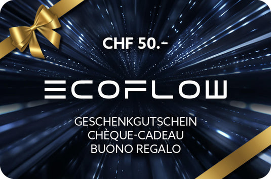 EcoFlow Schweiz digitaler Gutschein | Wert: CHF 50.-