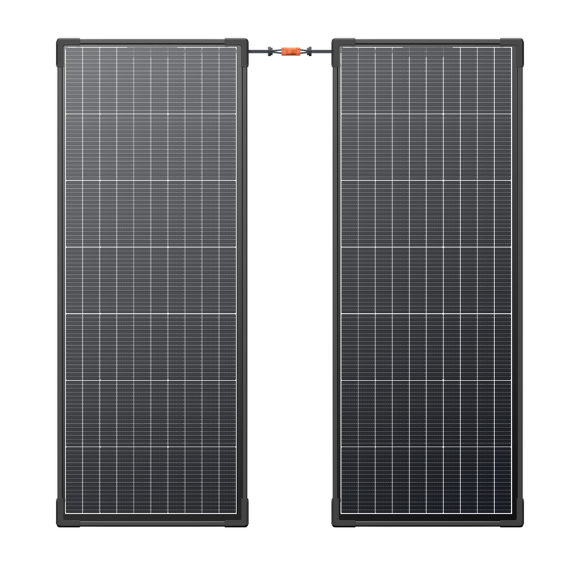 Chargez l'image dans la visionneuse de la galerie, Panneau solaire monocristallin EcoFlow 130 watts rigide (lot de 2)

